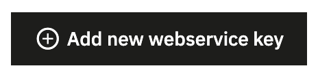 Add new webservice key button in PrestaShop